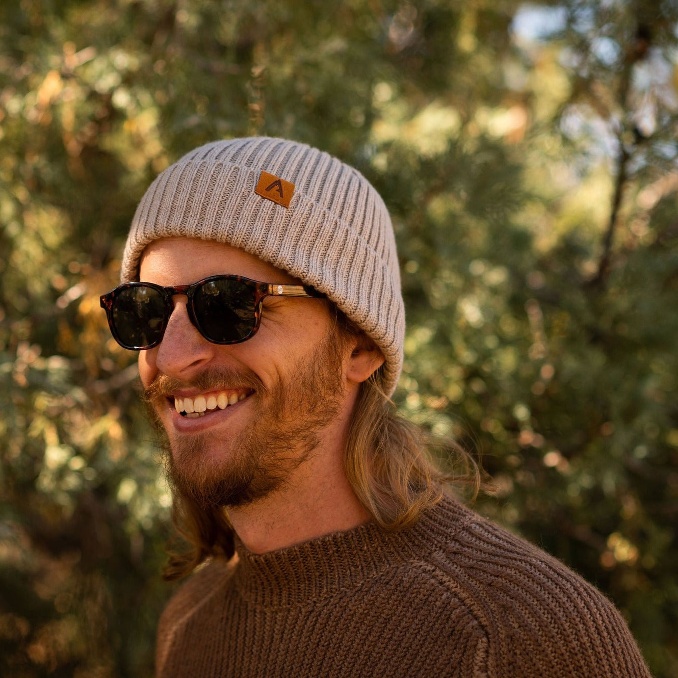 Merino Wool Beanie - Tan