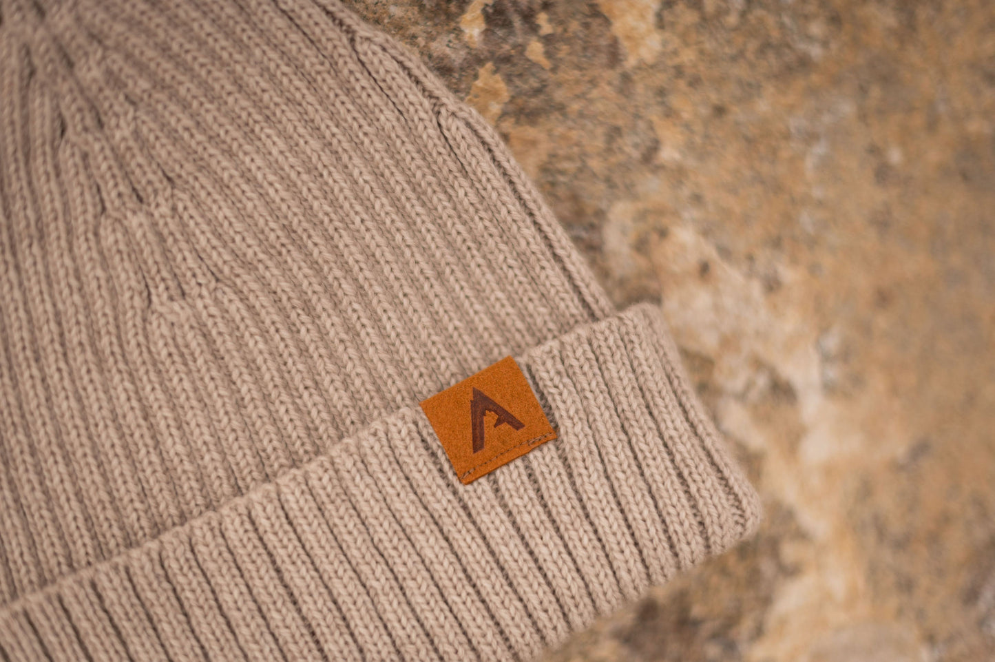 Merino Wool Beanie - Tan