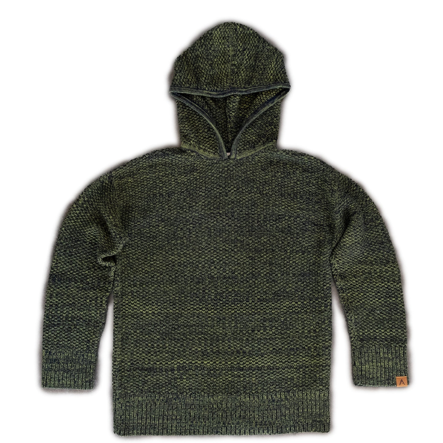 Riverside Hoodie Sweater-Green / Black