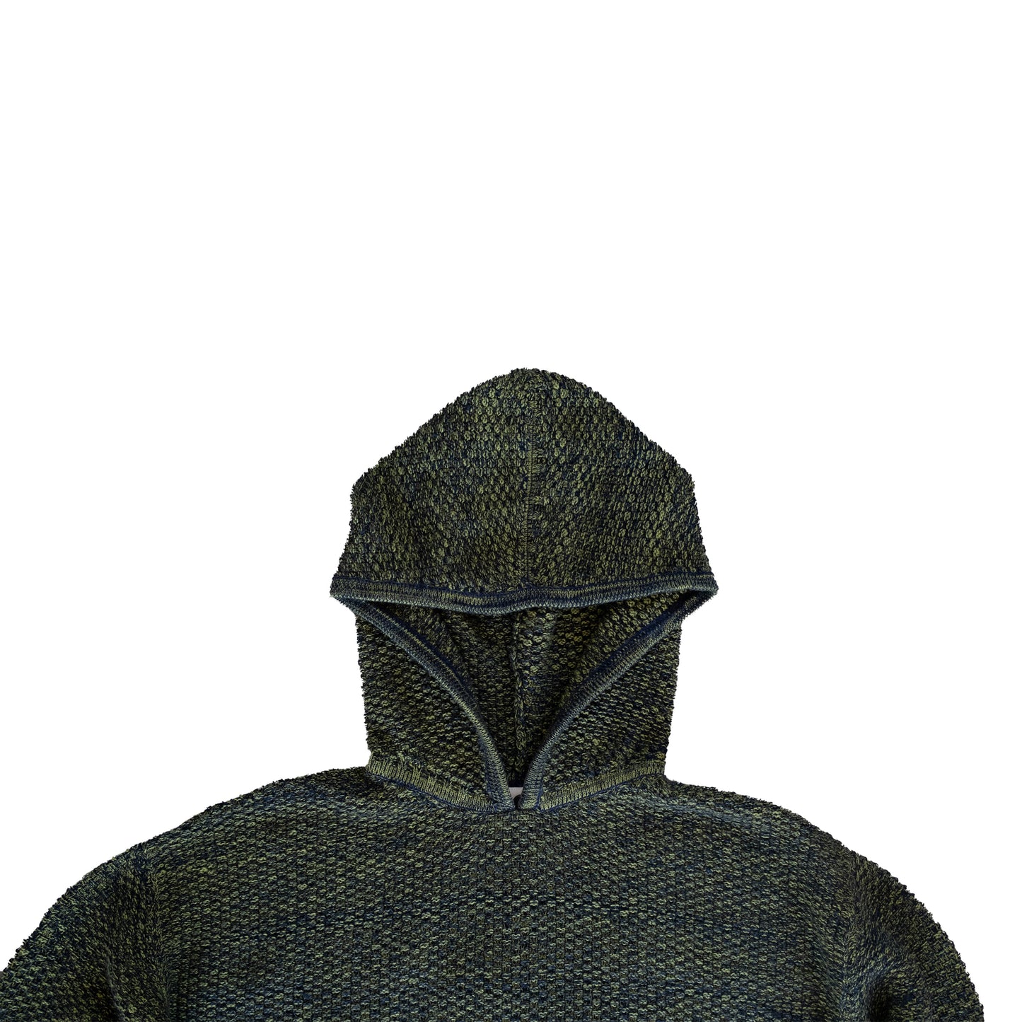 Riverside Hoodie Sweater-Green / Black