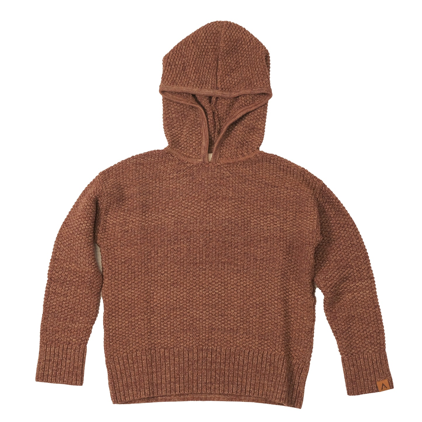 Riverside Hoodie Sweater -Burgundy / Sand