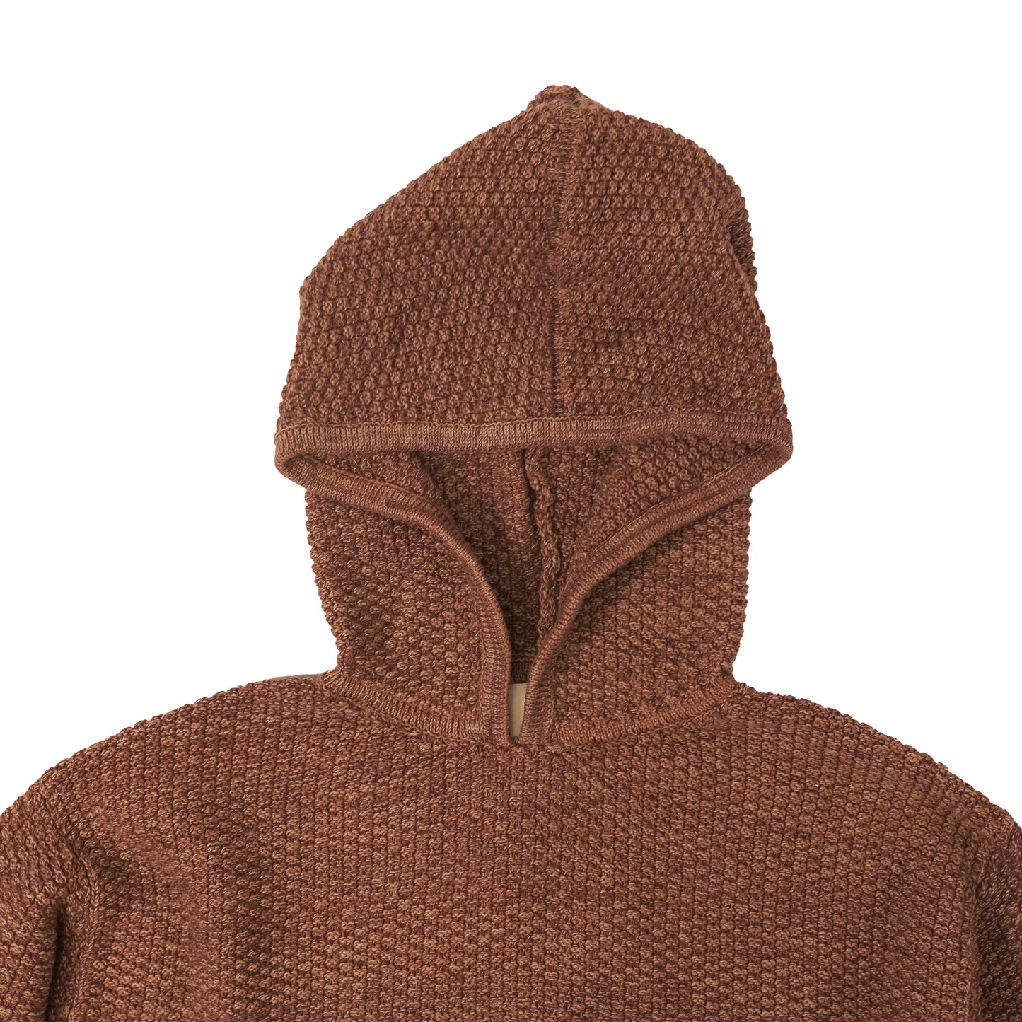 Riverside Hoodie Sweater -Burgundy / Sand