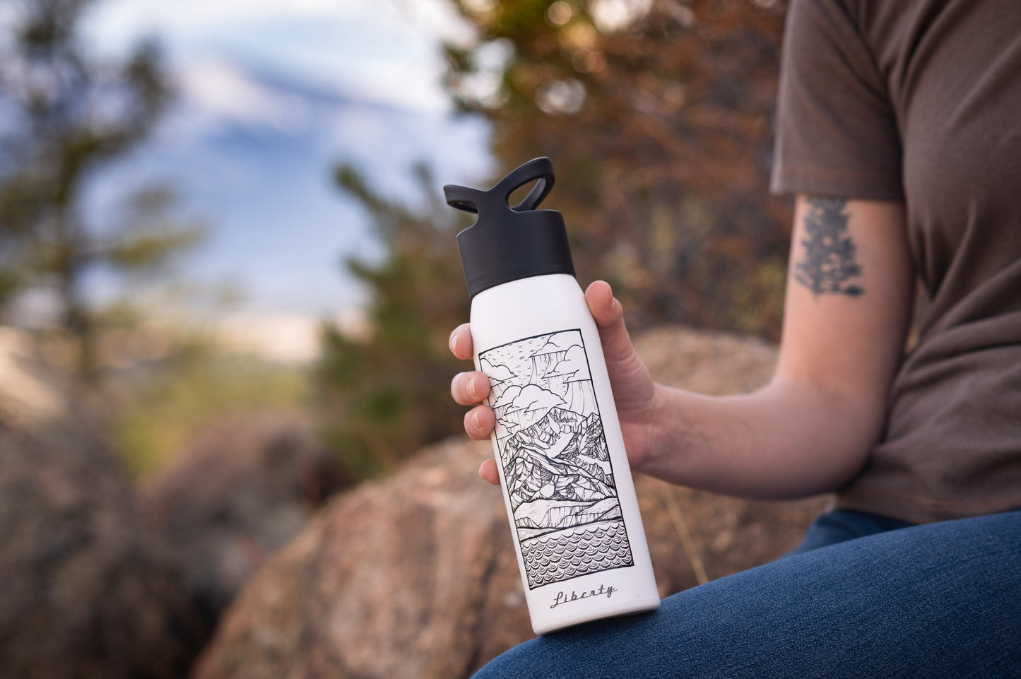 The Peak Water Bottle - White
