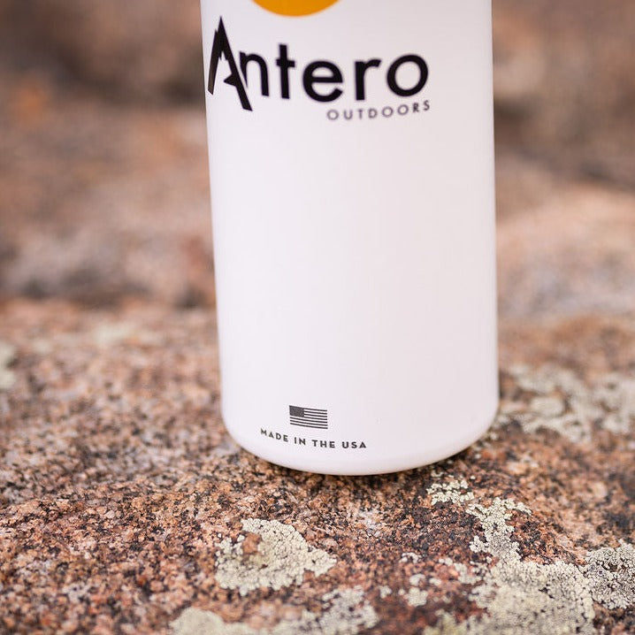 Be part of the solution Keep single use plastic bottles out of the ecosystem. Custom art work by local Salida artist Brink Messick Made in the USA - 24 Ounce - Made of 100% Recycled American Aluminum - Single wall aluminum ensures a super lightweight bottle - BPA & BPS Free