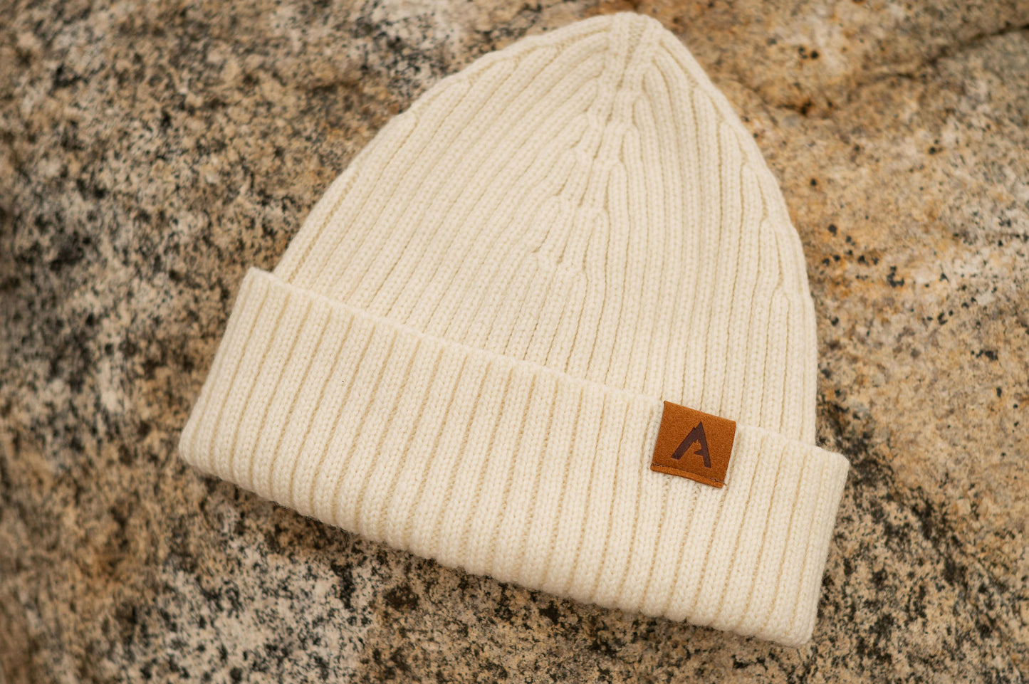 Merino Wool Beanie - Off White