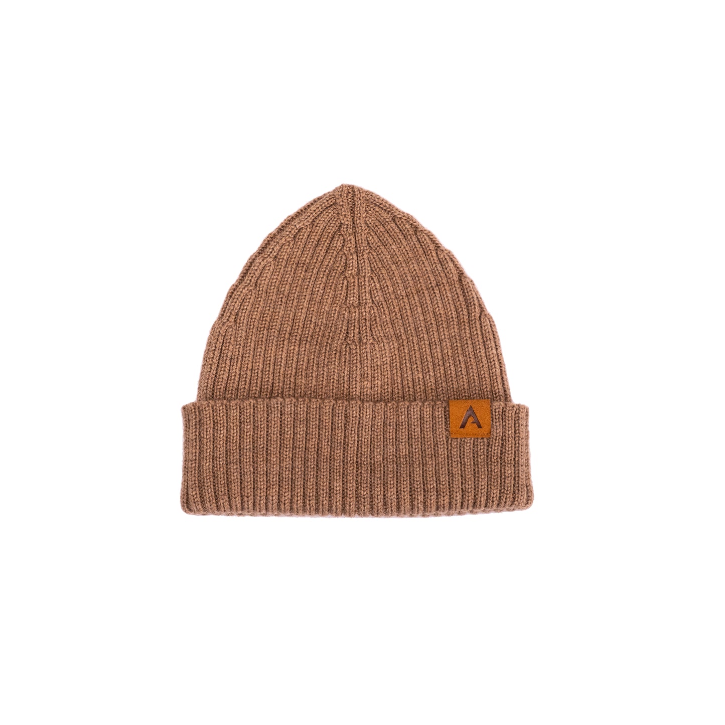Merino Wool Beanie - Light Brown