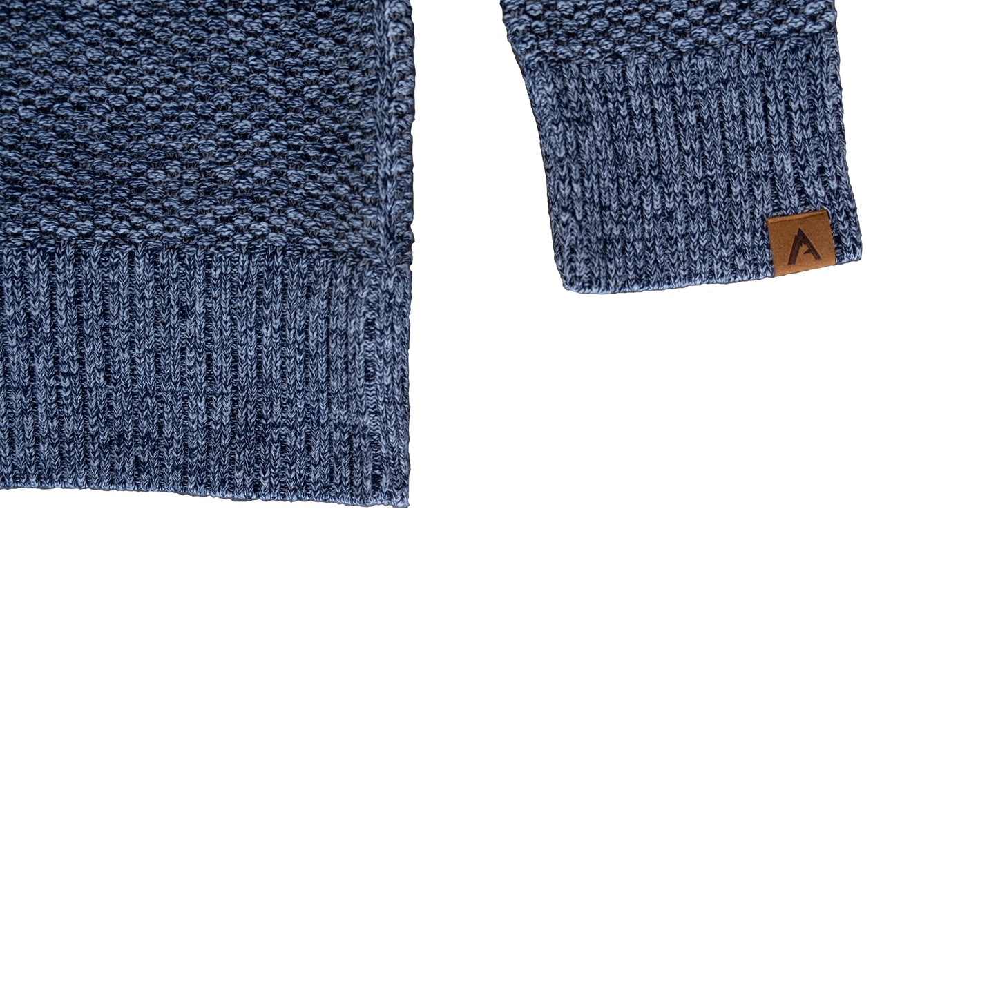 Riverside Hoodie Sweater-Indigo / Grey