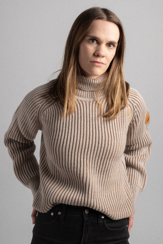 Women's - Mesa Merino Wool Sweater - Natural / Tan
