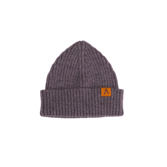 Merino Wool Beanie - Charcoal