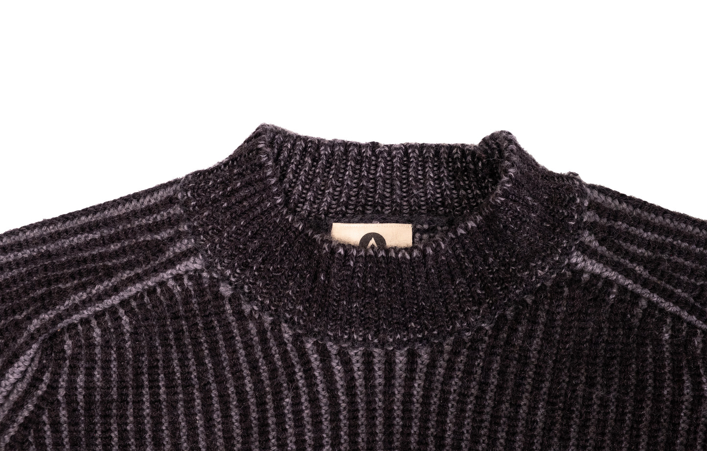 Men's Vista Merino Wool Sweater - Charcoal / Light Grey