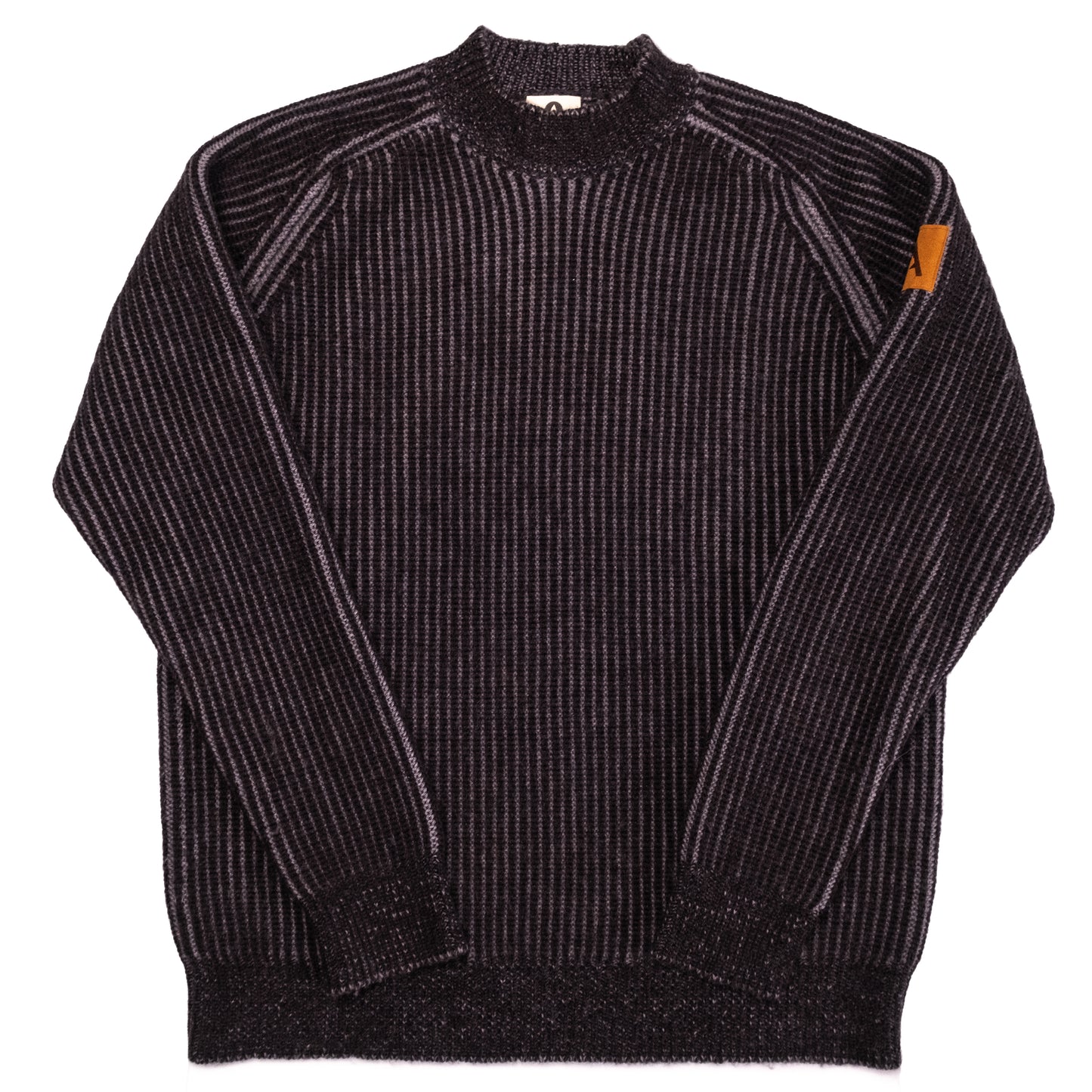 Men's Vista Merino Wool Sweater - Charcoal / Light Grey