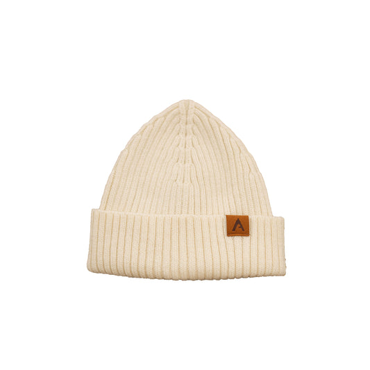 Merino Wool Beanie - Off White