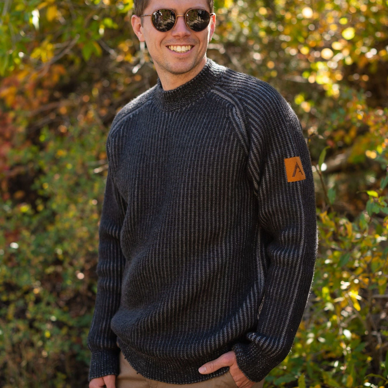 The Vista Merino Wool Sweater is crafted to a relaxed silhouette with a two-tone fisherman's ribbed-knit construction.  We love its high crew neck and soft chunky texture.  It is a timeless classic that will be your new favorite.   Made in the USA of fine Italian yarn.
